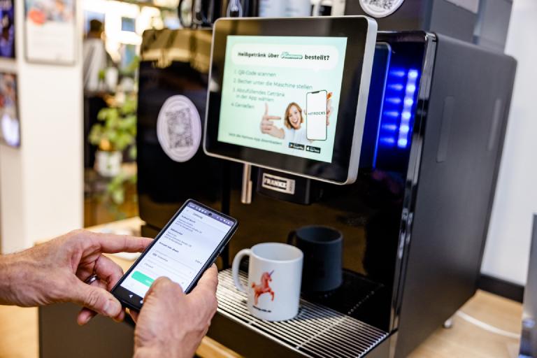 Scan to coffee